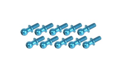 Kugelkopf 4.8 mm Aluminium Hellblau (10 Stück)