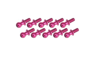 Kugelkopf 4.8 mm Aluminium Pink (10 Stück)