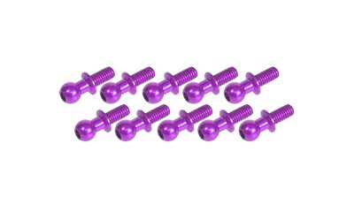 Kugelkopf 4.8 mm Aluminium Violett (10 Stück)