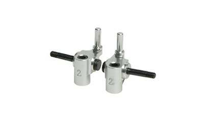 Achsschenkel Aluminium 2 Grad Mini-Z MR-015 / MR-02 Silber