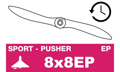 Electro Propeller - Thin - Pusher / CCW - 8X8EP