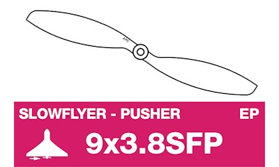 Slowflyer Luftschraube - Linkslaufend - 9X3.8SFP