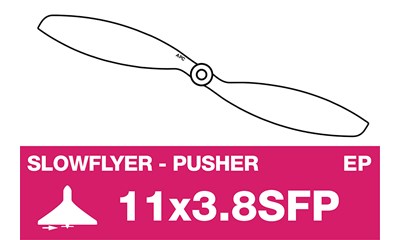 Slowflyer Luftschraube - Linkslaufend - 11X3.8SFP