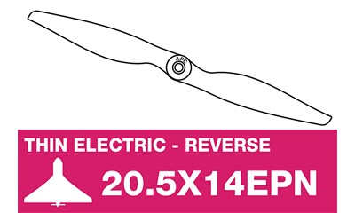Elektro Luftschraube - fein - Linkslaufend - 20.5X14EPN