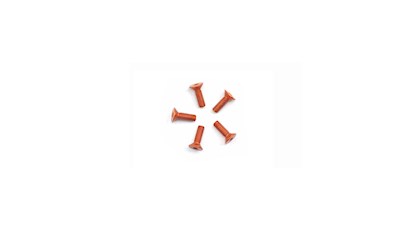 Alu Screw Allen Csk M2.5 x 8 Orange (5)