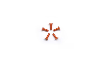 Aluminum Screw Allen Countersunk M3 x 10mm - Orange (7075)