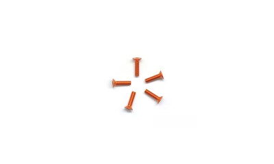 Aluminum Screw Allen Countersunk M3 x 12mm - Orange (7075)