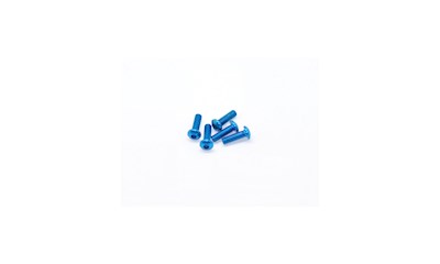 Aluminum (7075) Screw Allen Roundhead M3 x 10mm - Blue