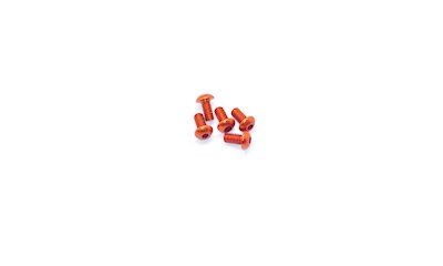 Alu Screw Allen Roundhead M4 x 8 Orange (5)