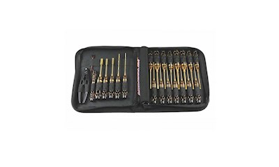 Toolset 23pcs + Tool Bag Blk Golden