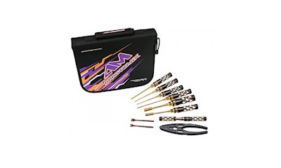 Toolset für 1:10 Elektro Tourenwagen mit Tasche - 10 Teilig - Black Golden