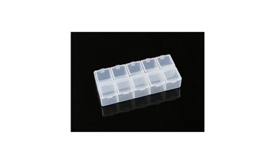 10-Compartment Parts Box 132 X 58 X 20mm