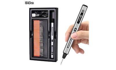 SGS Electric Engraving Pen With 30 Bits (Grey)