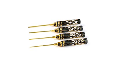 Allen Wrench Set 1.5, 2.0, 2.5 & 3.0 X 100mm - 4-Teilig. Black Golden