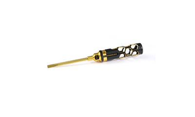 Flat Head Screwdriver 5.0 X 100mm Black Golden