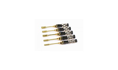 Nut Driver Set 3/16,1/4,5/16,11/32,3/8x100mm B/G