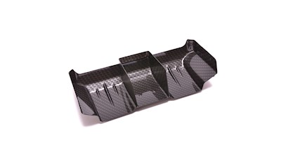 AEROX 1/10 Wide Rear Wing - 1mm C/F (2 part)