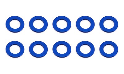 Ballstud Washers, 5.5x0.5 mm, blue aluminum