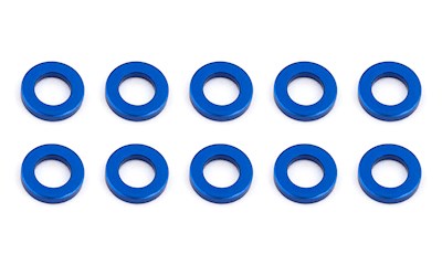 Ballstud Washers, 5.5x1.0 mm, blue aluminum