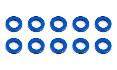 Ballstud Washers, 5.5x1.0 mm, blue aluminum