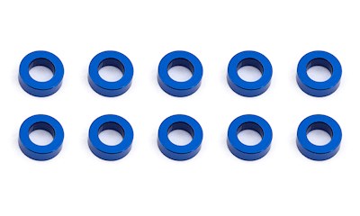 Ballstud Washers, 5.5x2.0 mm, blue aluminum