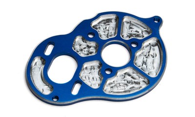 Factory Team Milled Motor Plate, blue