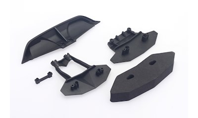 Front Bumper & Rear Diffuser (foam  body post extension)