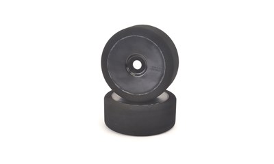 GT8/Rally BLACK Pre-Glued Foam Tyres 25Sh-103mm