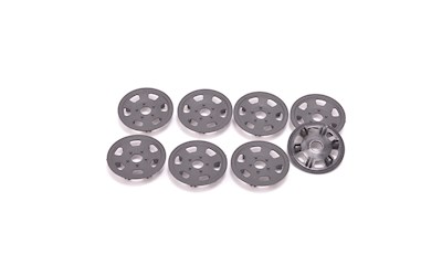 Oval/Mini Wheel Disk Protectors Black - 4 pr