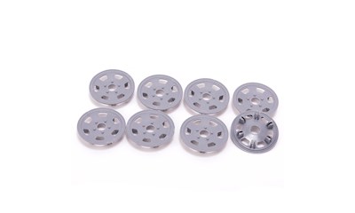 Oval/Mini Wheel Disk Protectors Grey - 4 pr