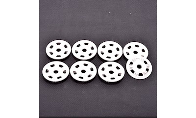 Oval/Mini Wheel Disk Protectors White - 4 pr