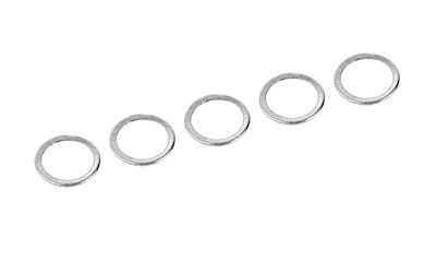 Alum. Shim Ring - ID 6.35mm - 0.4mm - 5 pcs