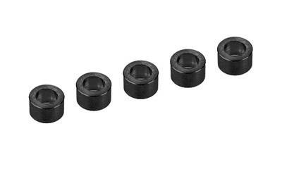 Alum. Shim Ring - ID 3mm - OD 5mm - 3mm - Black - 5 pcs