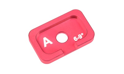 Alum. Caster Adjustment Plate FSX10 - A - 6° - 9° - 1 pc