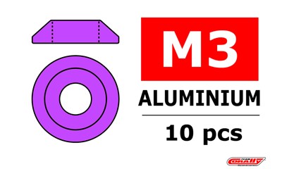 Aluminium Unterlegscheibe - for M3 Linsenkopfschrauben - AD=10mm