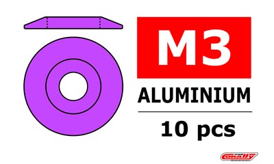 Aluminium Unterlegscheibe - for M3 Linsenkopfschrauben - AD=15mm