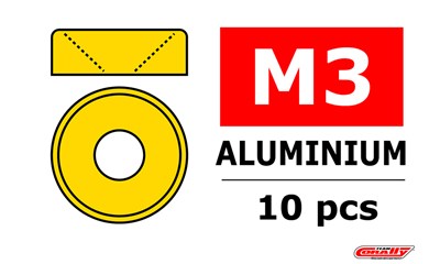 Aluminium Unterlegscheibe - für M3 Senkkopfschrauben - AD=8mm - G