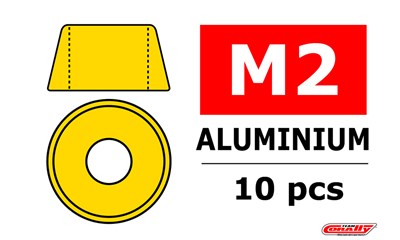 Aluminium Unterlegscheibe - für M2 Zylinderkopfschrauben - AD=6mm