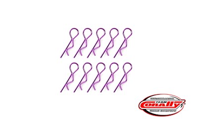 45° gebogen - Klein 1:10 - Violet - 10 St