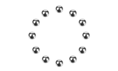 Precision Diff. Balls 1/8 - Chrome - 12 pcs