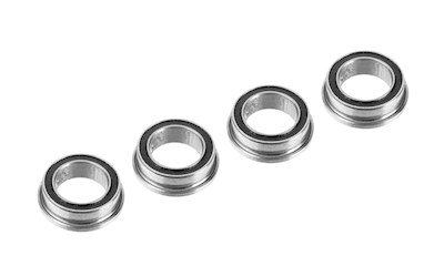 Ball Bearing ABEC 3 - 1/4 x 3/8 - Flanged - 4 pcs