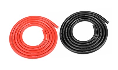 Ultra V+ Silikon Kabel - Extrem hochflexibel - Schwarz und Rot