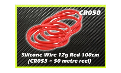 Silicone Wire 12g - Red 1 Metre