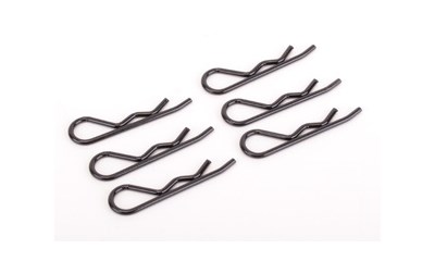 Body Clips 1/8 - Black - (6)