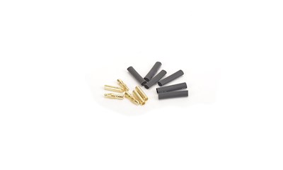 4.0mm Gold Banana Bullets M/F 3prs + Shrink Tube