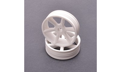 JC 6 Spoke 2.2 2WD Front White Wheel Cougar 2K pr