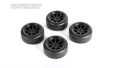 M-Drift Rädersatz 8-Speichen +1mm black (4)