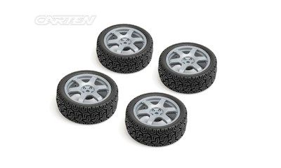 TC Rally Rädersatz 6-Speichen ET-0mm silber (4)