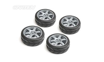TC Intermediate Rädersatz 6-Speichen ET-0mm silber (4)