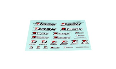 Decal 230x180mm Black/White/Silver
